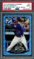 2013 Bowman Chrome Nolan Arenado Rookie Blue Wave PSA 9 Cardinals