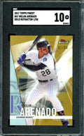2017 Topps Finest Nolan Arenado Gold Refractor /50 SGC 10 Cardinals