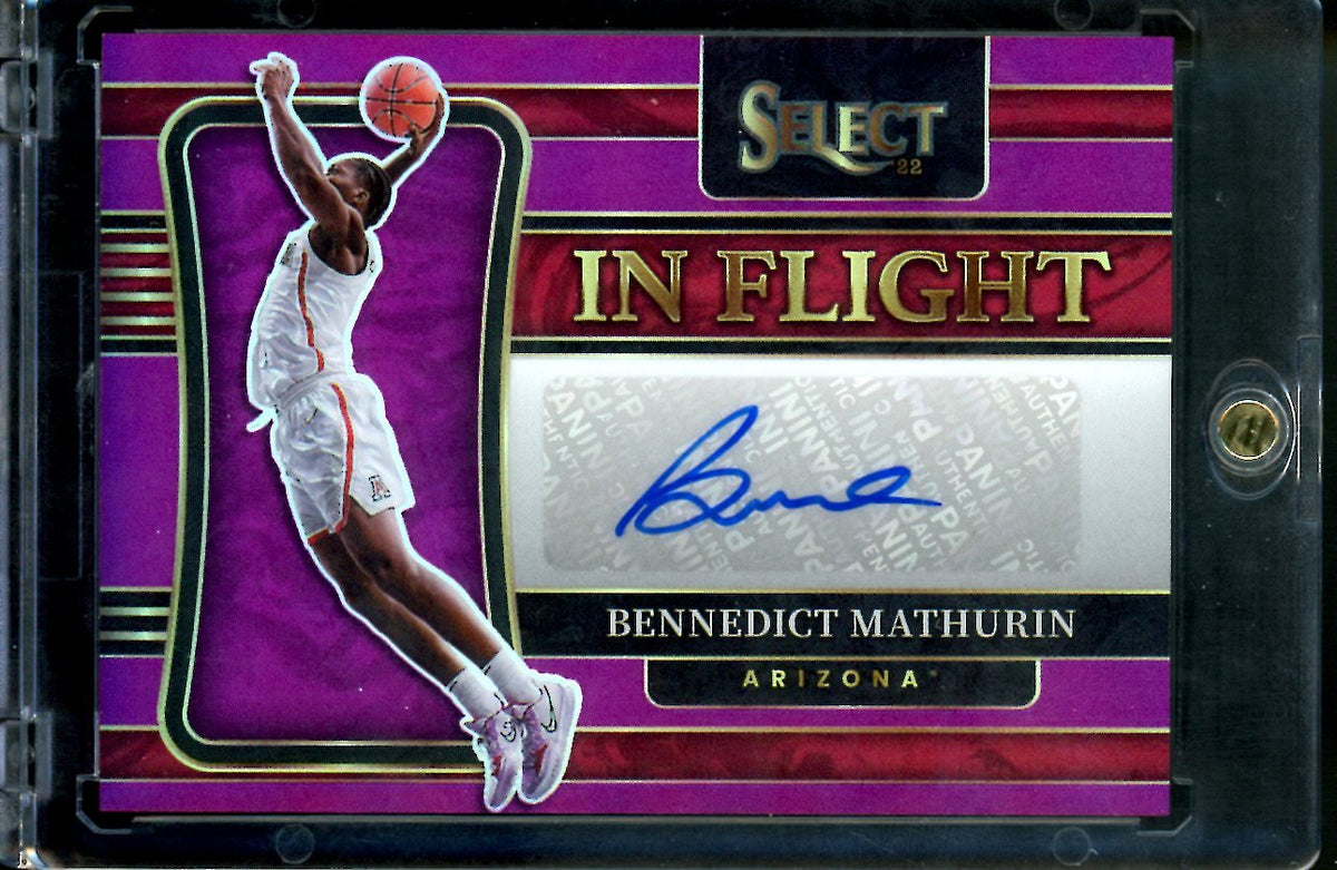2022/23 Panini Chronicles Draft Picks Bennedict Mathurin Rookie Auto Purple /25 Pacers