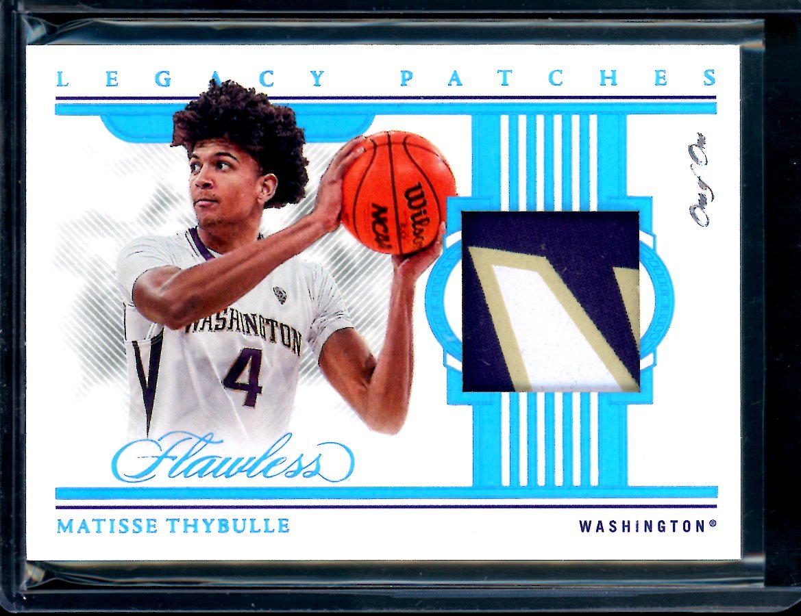 2022/23 Panini Flawless Collegitae Matisse Thybulle 1/1 Patch Trailblazers