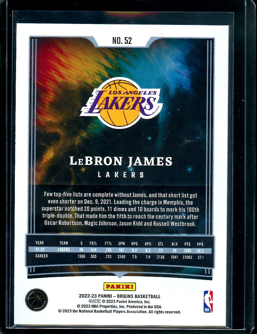 2022/23 Panini Origins LeBron James Red Lakers