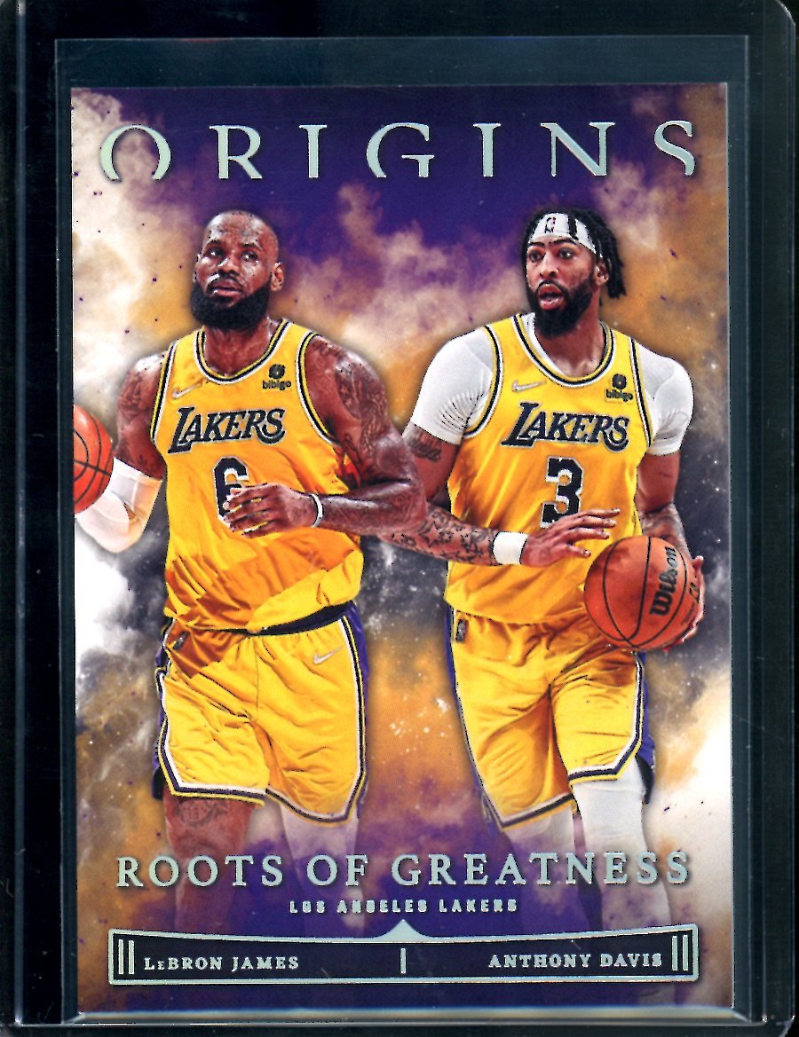 2022/23 Panini Origins LeBron James/Anthony Davis ROG Insert Lakers