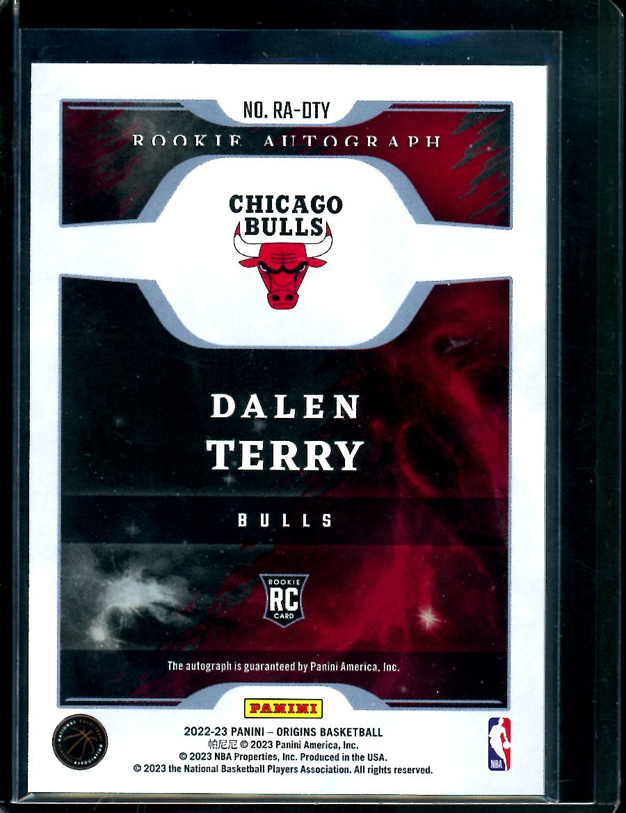2022/23 Panini Origins Dalen Terry Rookie Auto Bulls