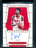 2021/22 Panini National Treasures Christian Wood Auto Bronze /15 Mavericks