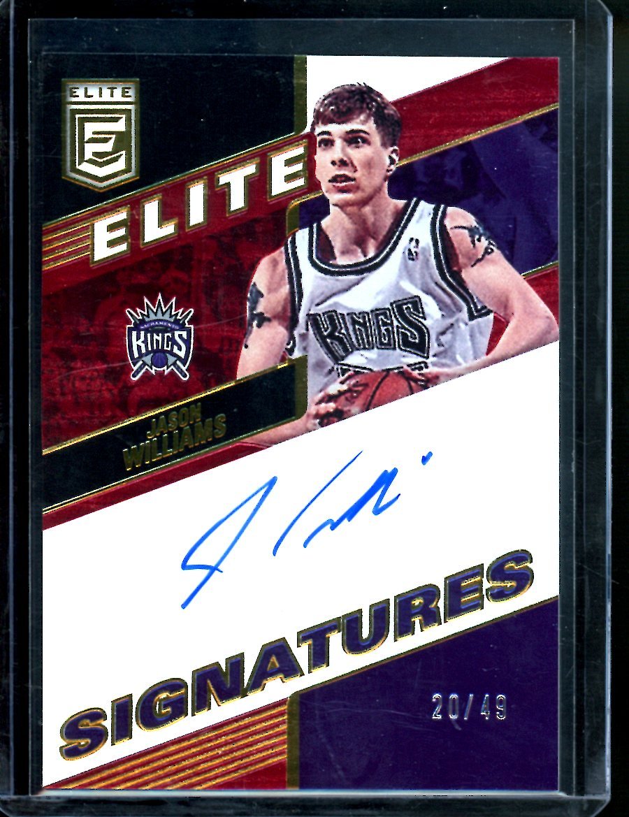 2022/23 Panini Elite Jason Williams Auto /49 Kings