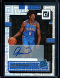 2022/23 Panini Donruss Choice Jalen Williams Rookie Auto Thunder