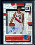 2022/23 Panini Donruss Choice Shaedon Sharpe Rookie Auto Trailblazers