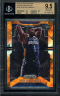 2019/20 Panini Prizm Zion Williamson Rookie Orange Ice BGS 9.5 Pelicans