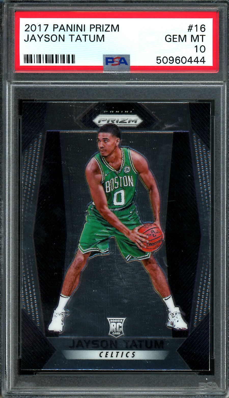 2017/18 Panini Prizm Jayson Tatum Rookie PSA 10 Celtics