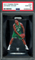 2017/18 Panini Prizm Jayson Tatum Rookie PSA 10 Celtics