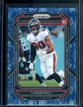 2022 Panini Prizm Logan Hall Rookie Blue Camo /25 Buccaneers