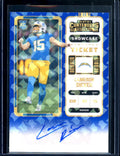2022 Panini Contenders Cameron Dicker Rookie Showcase Ticket Auto Chargers