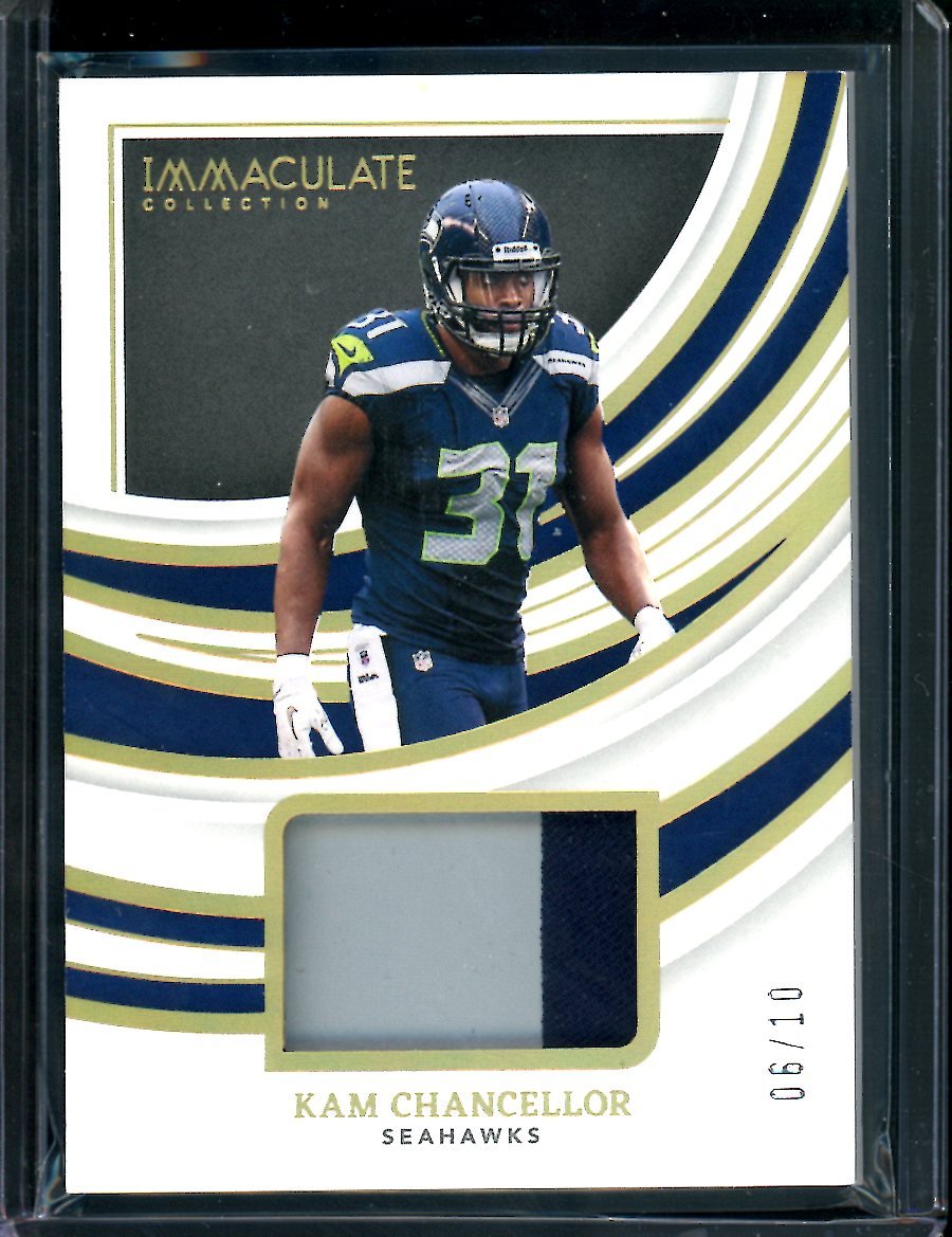 2022 Panini Immaculate Kam Chancellor Patch Gold /10 Seahawks