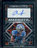 2022 Panini Obsidian Amon-Ra St. Brown Magmatic Auto /100 Lions