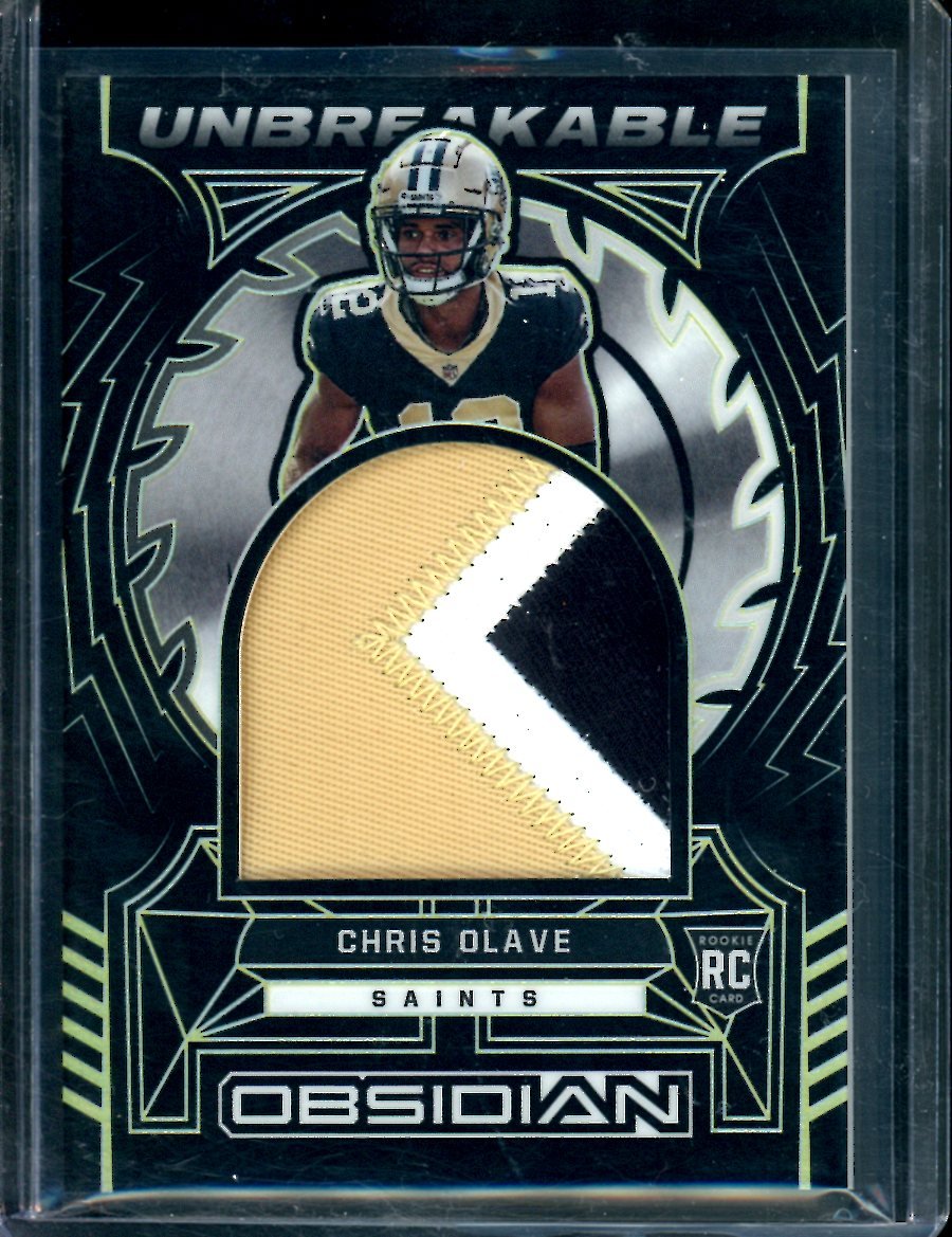 2022 Panini Obsidian Chris Olave Rookie Unbreakable Patch /25 Saints