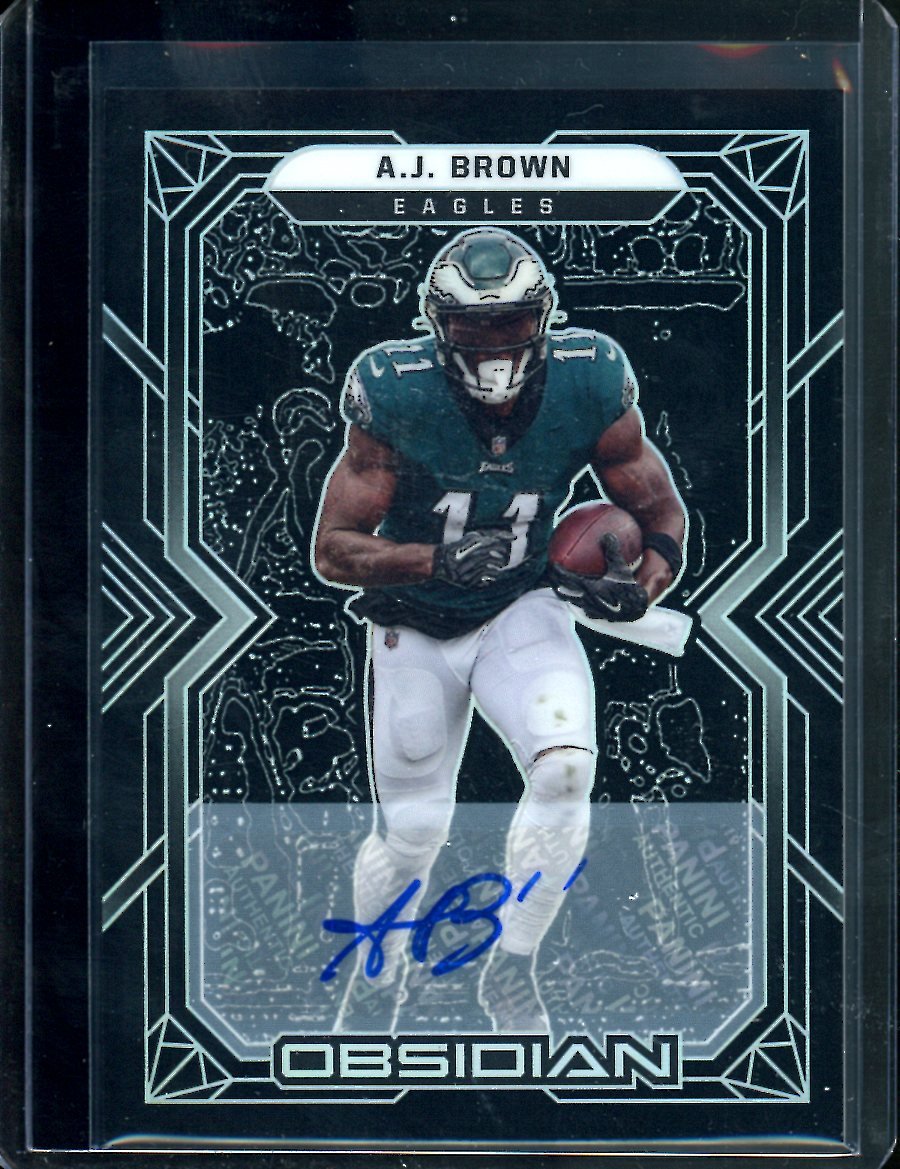 2022 Panini Obsidian A.J. Brown Auto /25 Eagles