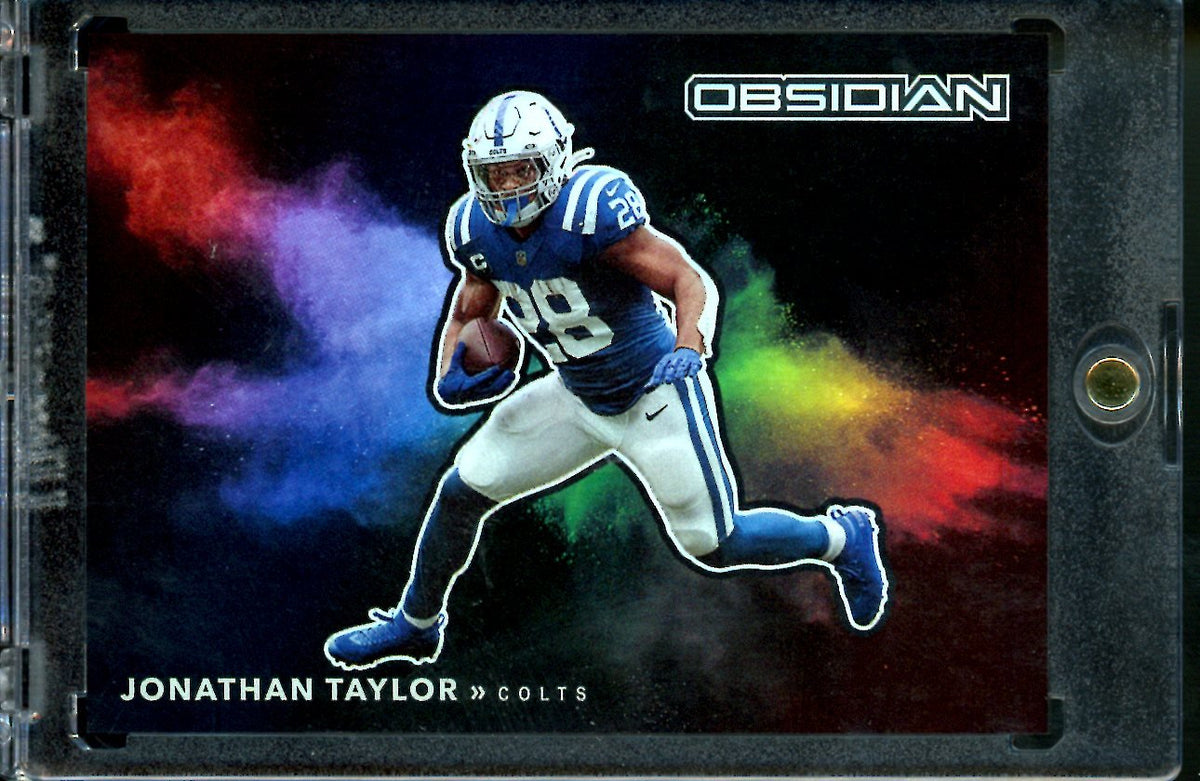 2022 Panini Obsidian Jonathan Taylor Color Blast SSP Colts