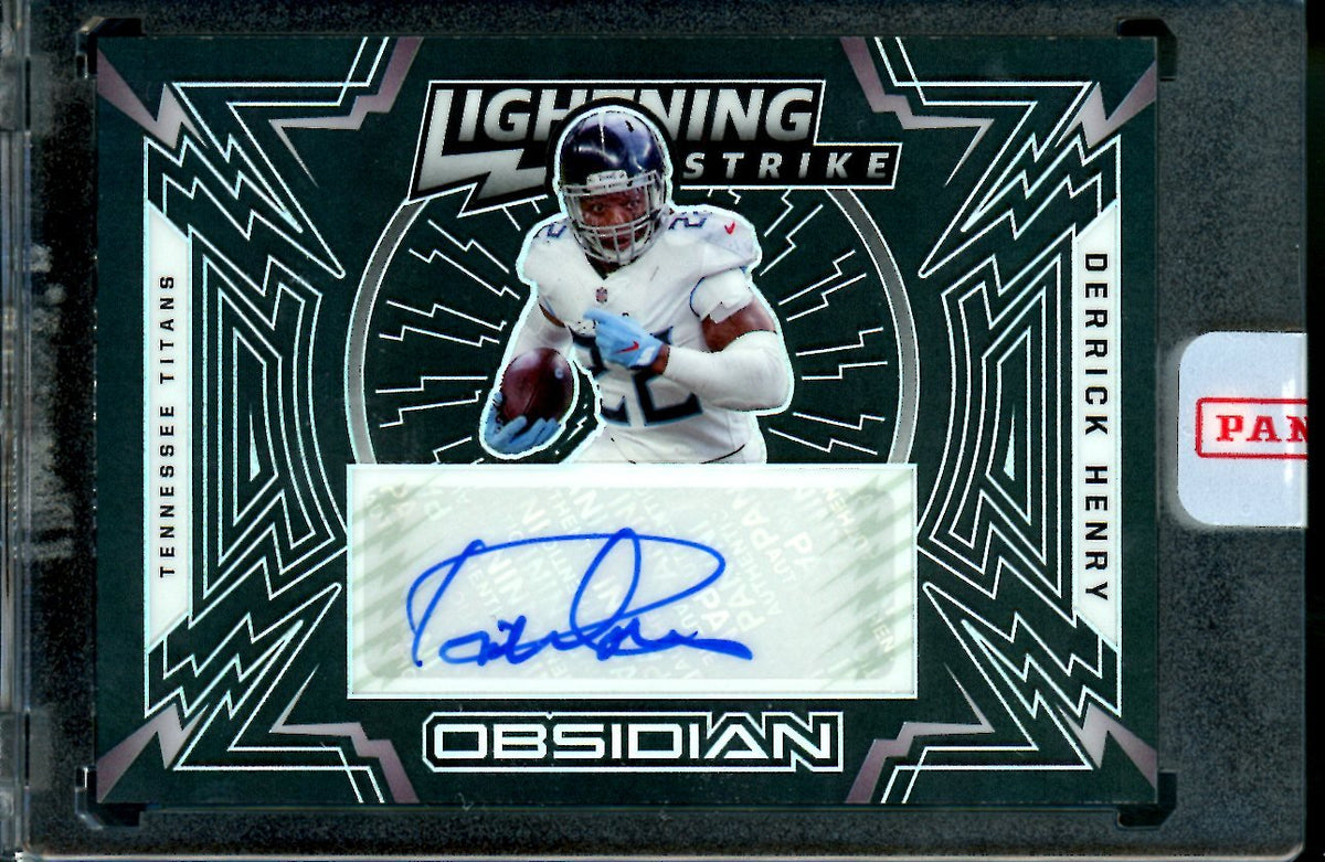 2022 Panini Obsidian Derrick Henry Lightning Strik Auto /15 Titans