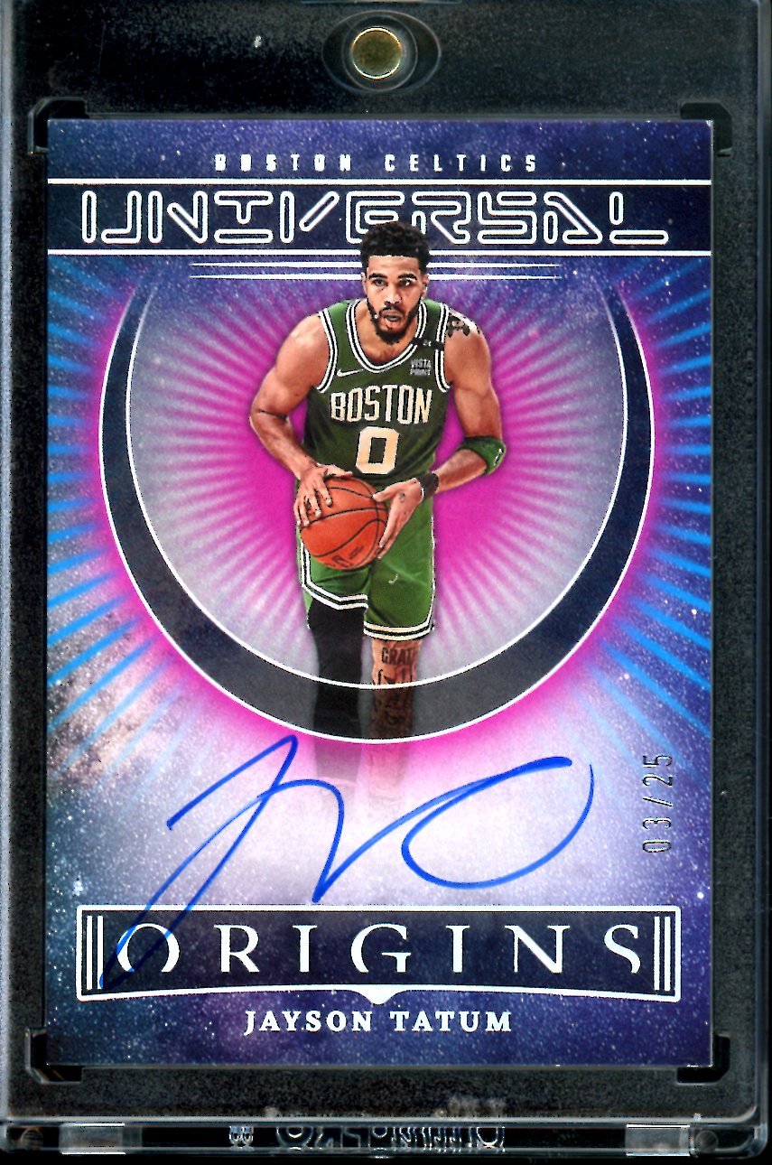 2022/23 Panini Origins Jayson Tatum Universal Auto Pink /25 Celtics