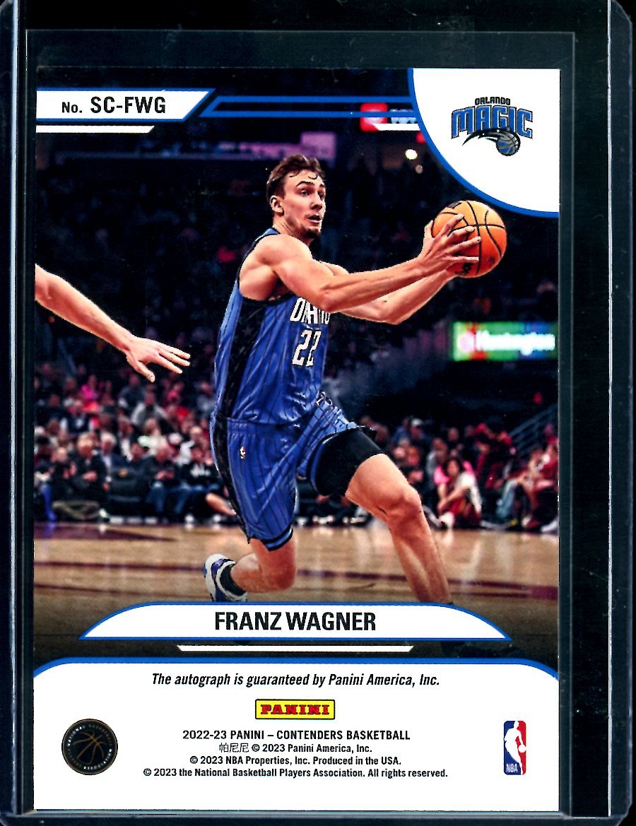 2022/23 Panini Contenders Franz Wagner Sophomore Contenders Auto /99 Magic