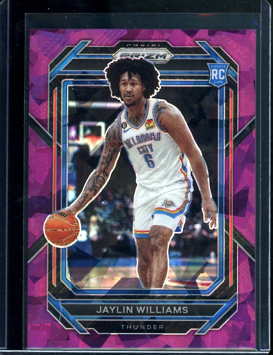 2022/23 Panini Prizm Jaylin Williams Rookie Purple Ice /149 Thunder