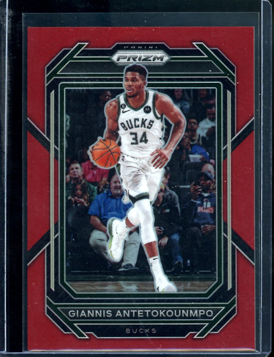 2022/23 Panini Prizm Giannis Antetokounmpo Red /299 Bucks