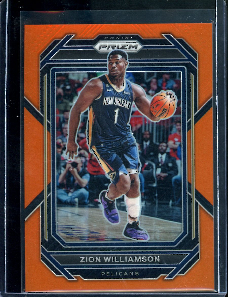 2022/23 Panini Prizm Zion Williamson Orange /49 Pelicans