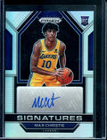 2022/23 Panini Prizm Max Christie Rookie Auto Silver Lakers