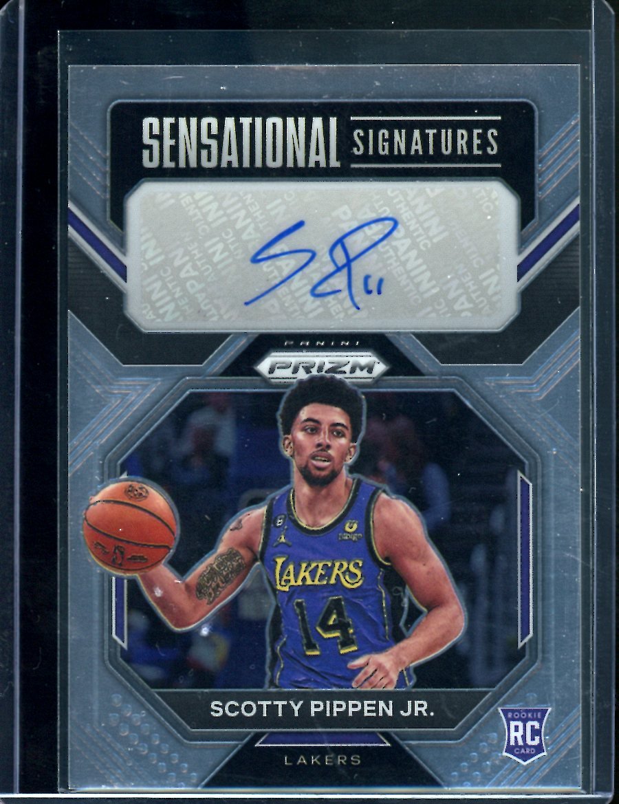 2022/23 Panini Prizm Scotty Pippen Jr. Rookie Auto Lakers