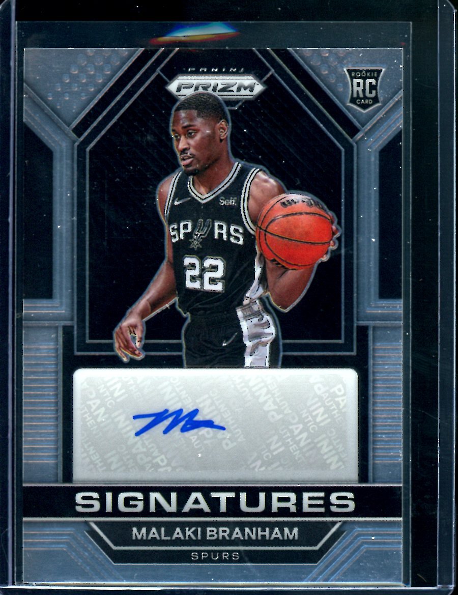 2022/23 Panini Prizm Malaki Branham Rookie Auto Spurs