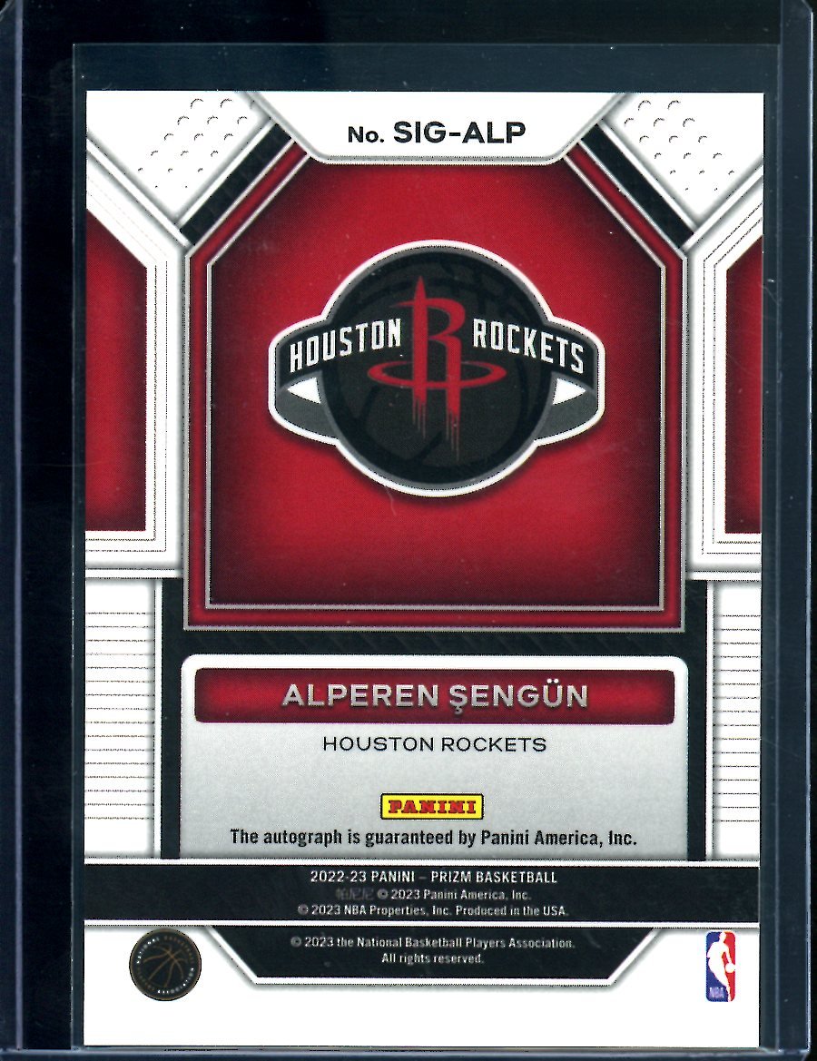 2022/23 Panini Prizm Alperen Sengun Auto Rockets