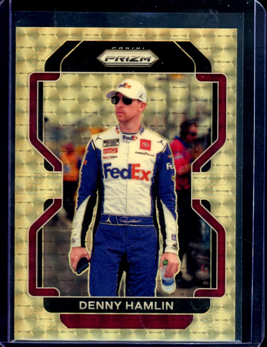 2022 Panini Prizm Denny Hamlin Gold Vinyl 1/1 NASCAR
