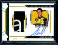 2022 Panini National Treasures Josh Bilicki Patch Auto Green /5 NASCAR