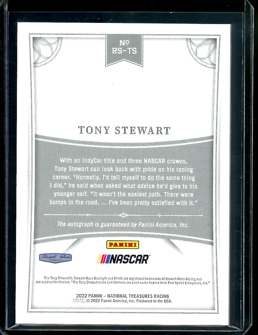 2022 Panini National Treasures Tony Stewart Retro Auto /49 NASCAR