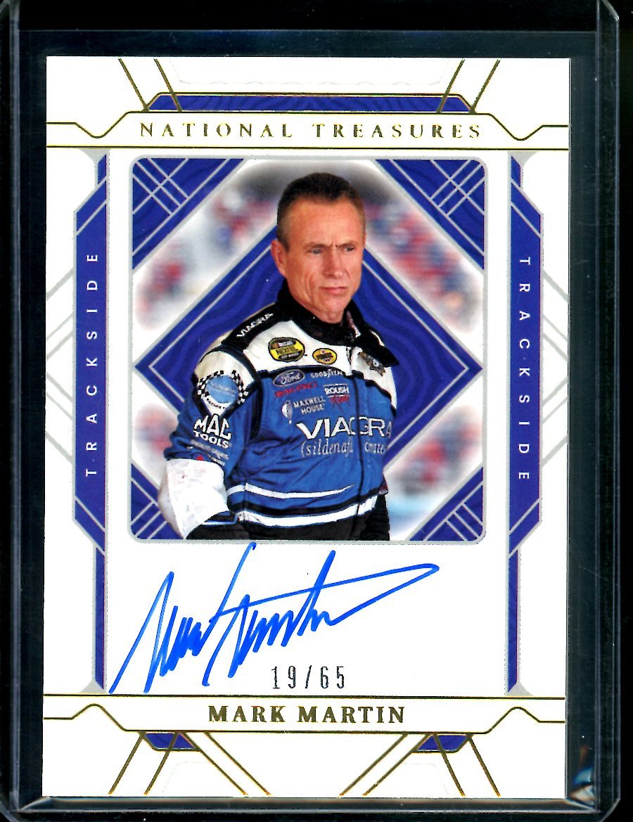 2022 Panini National Treasures Mark Martin Trackside Auto /49 NASCAR