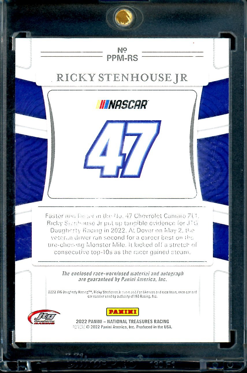 2022 Panini National Treasures Ricky Stenhouse Jr. Patrch Auto /5 NASCAR