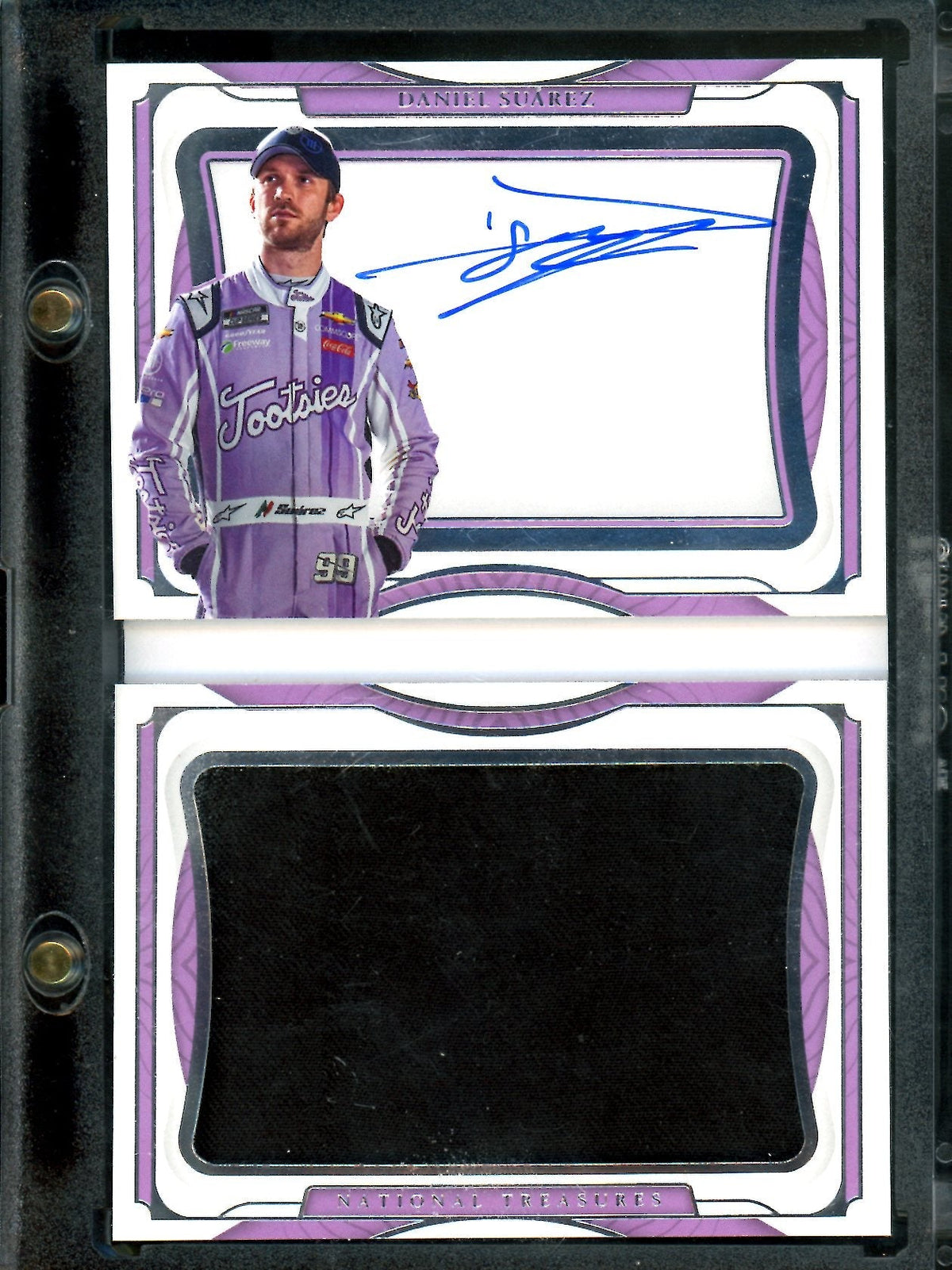 2022 Panini National Treasures Daniel Suarez Booklet Patch Auto /25 NASCAR