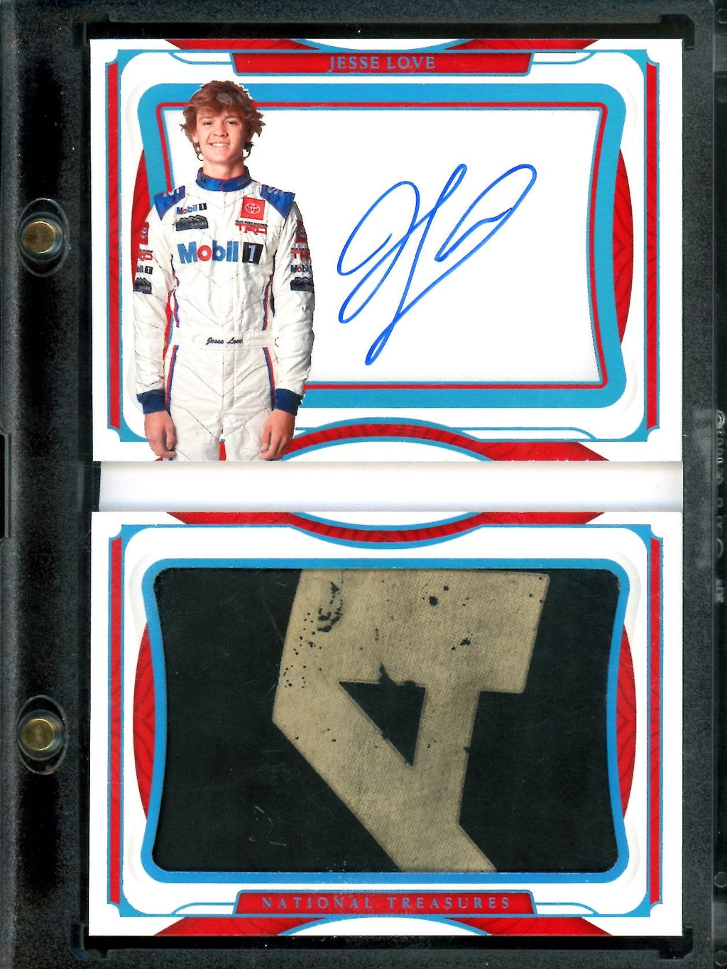 2022 Panini National Treasures Jesse Love Booklet Patch Auto /5 NASCAR