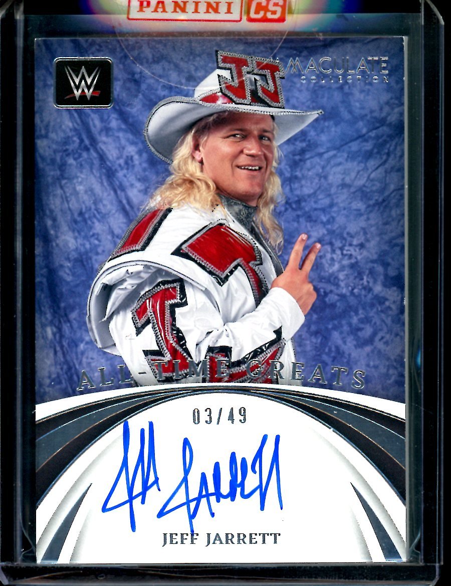 2022 Panini Immaculate Jeff Jarrett All-Time Greats Auto /49 WWE