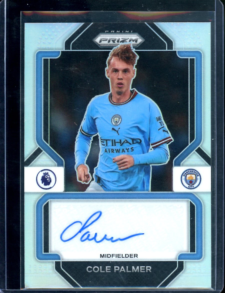 2022/23 Panini Prizm EPL Cole Palmer Silver Auto /99 Manchester City