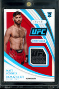 2021 Panini Immaculate Matt Schnell Swatches Tag Patch 1/1 UFC