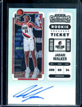 2022/23 Panini Contenders Jabari Walker Rookie Ticket Chrome Variation Auto Trailblazers