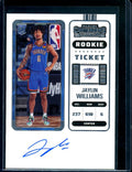 2022/23 Panini Contenders Jaylin Williams Rookie Ticket Auto Thunder