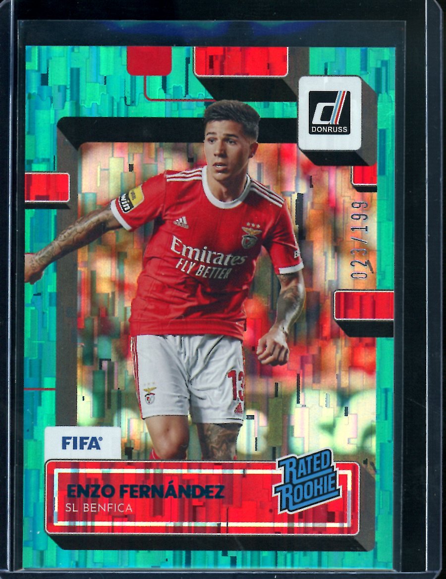 2022/23 Panini Donruss Enzo Fernandez Rated Rookie Teal /199 Benfica