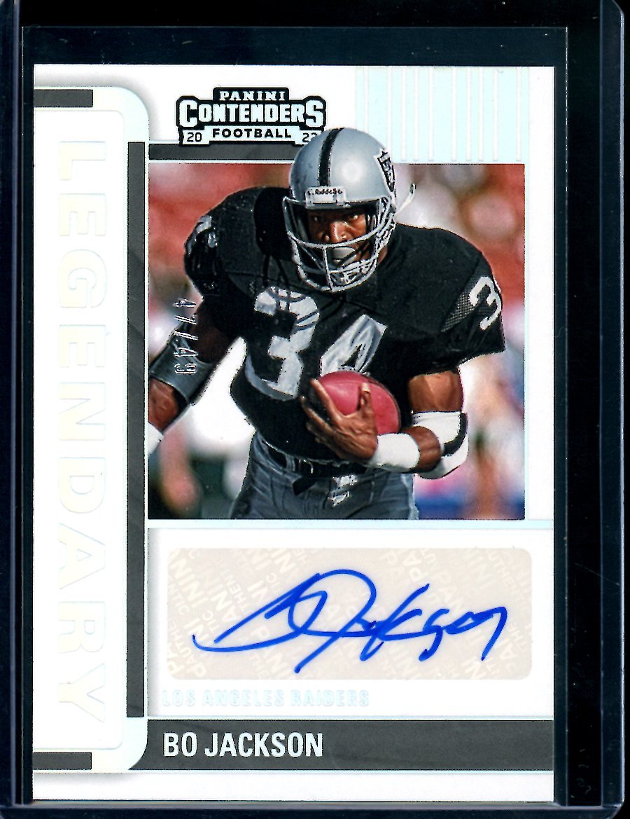 2022 Panini Contenders Bo Jackson Legendary Auto /49 Raiders