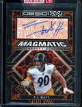 2022 Panini Obsidian T.J. Watt Magmatic Auto /75 Steelers