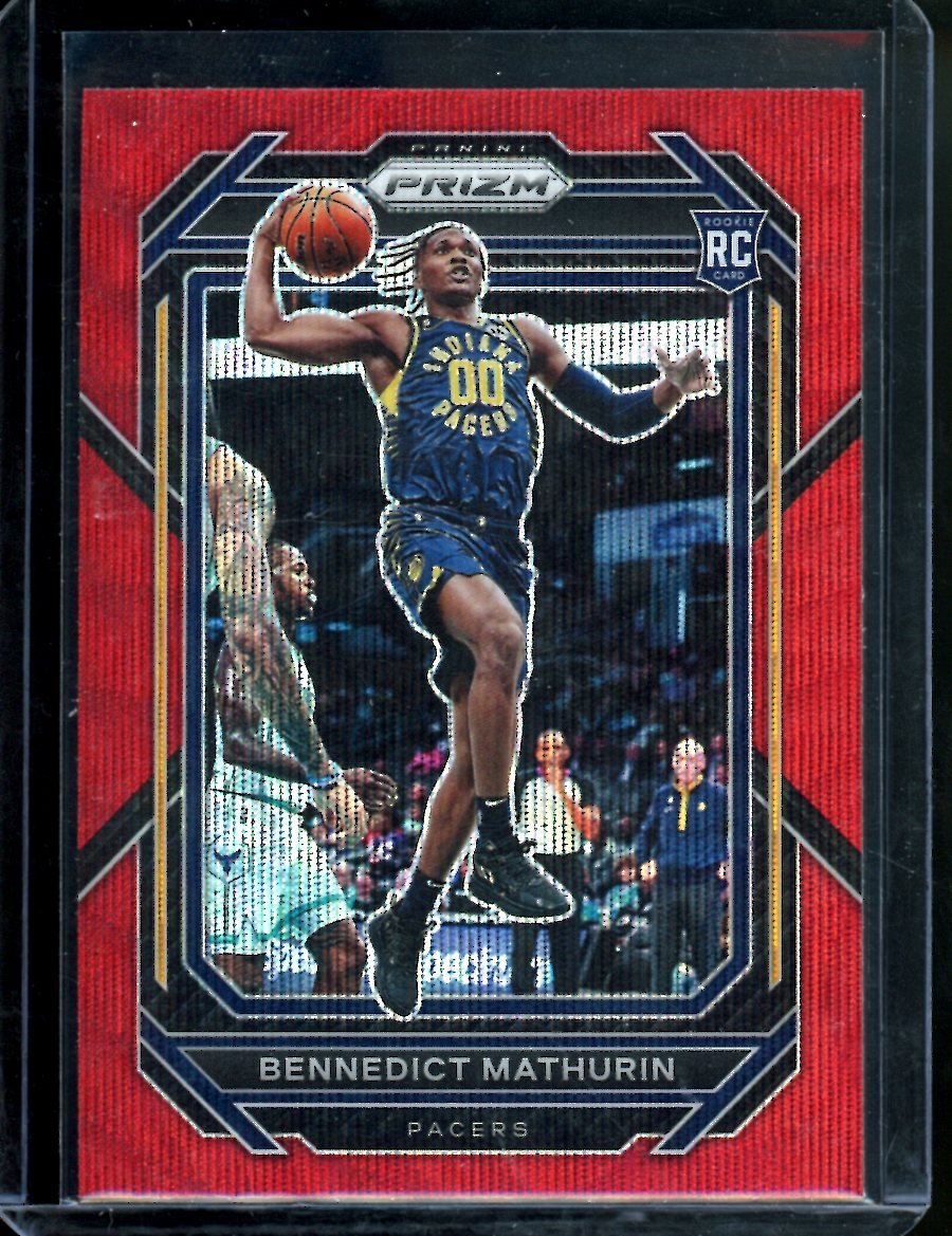 2022/23 Panini Prizm Bennedict Mathurin Rookie Red Wave Pacers