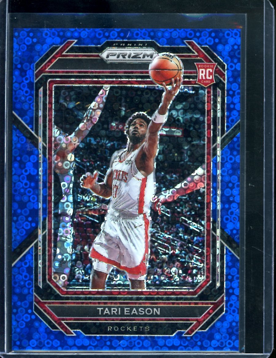 2022/23 Panini Prizm Tari Eason Rookie Blue Disco /150 Rockets