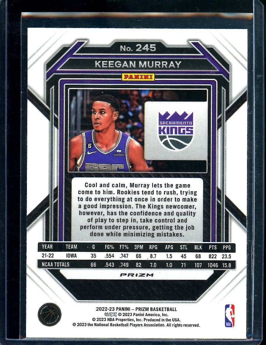 2022/23 Panini Prizm Keegan Murray Rookie Disco Kings