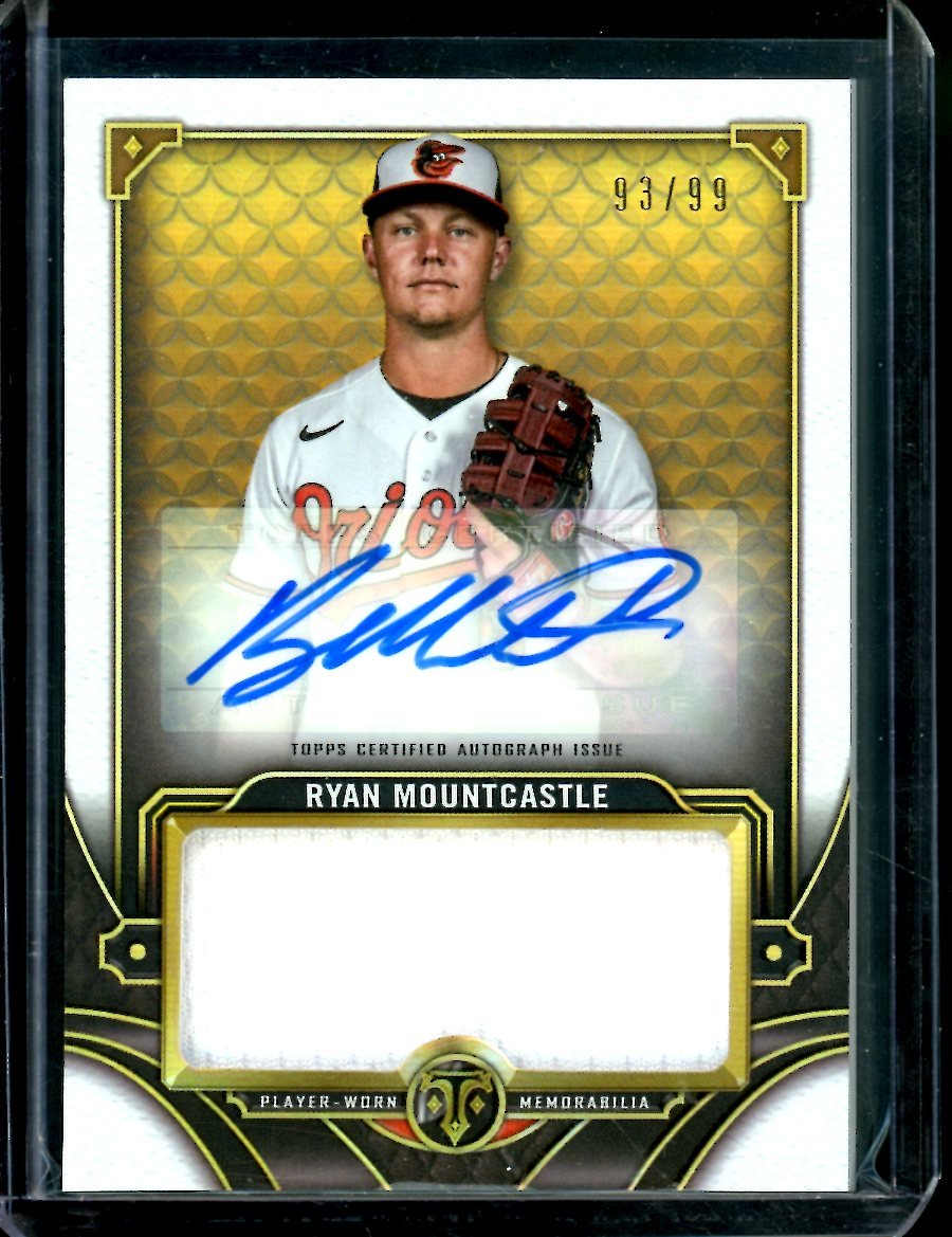 2022 Topps Triple Threads Ryan Mountcastle Patch Auto /99 Orioles